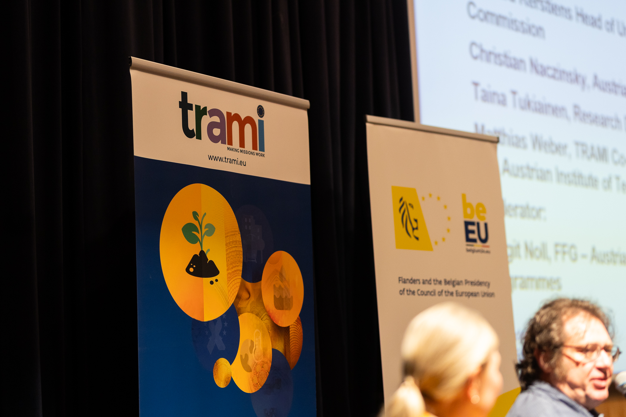 TRAMI and Belgium Presidency Banners